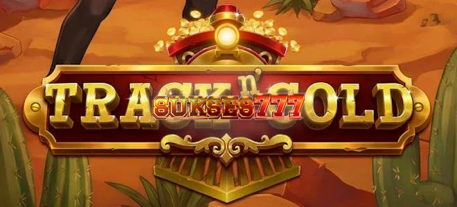 Tampilan visual slot Track n’ Gold dengan tema petualangan kereta api.