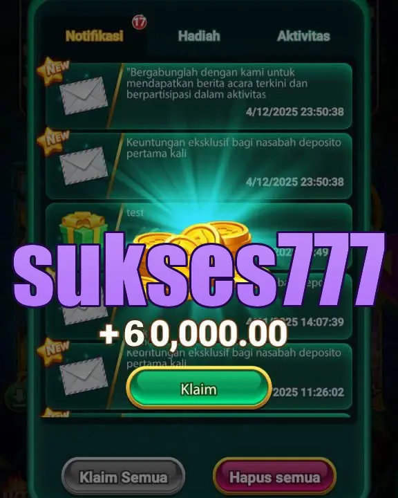 sukses777 Masuk