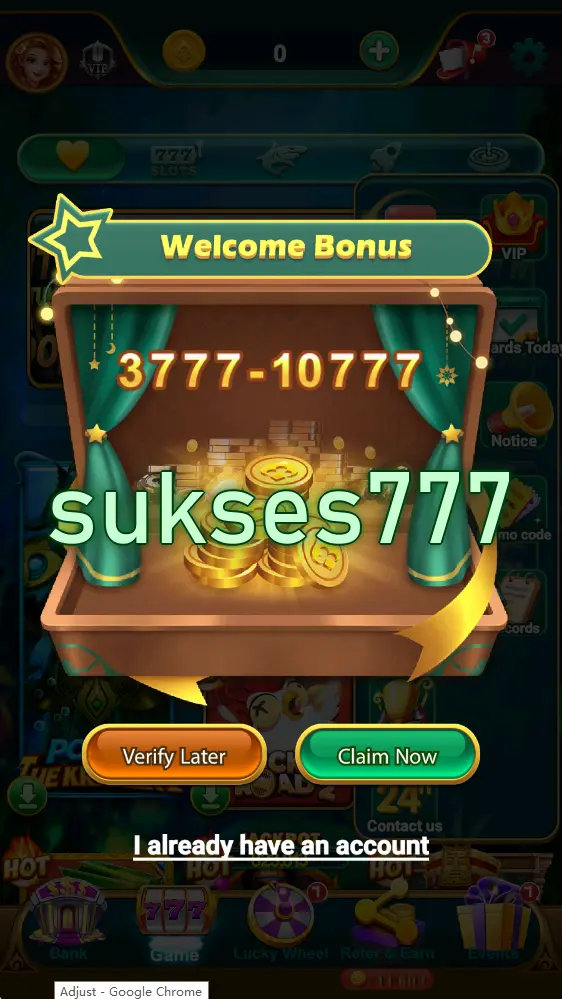sukses777 Masuk